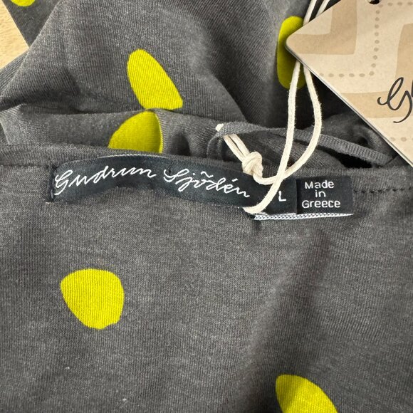 Gudrun Sjoden Terrazzo Top Large Printed Lyocell Blend Casual NWT TP-3510 - Picture 7 of 9